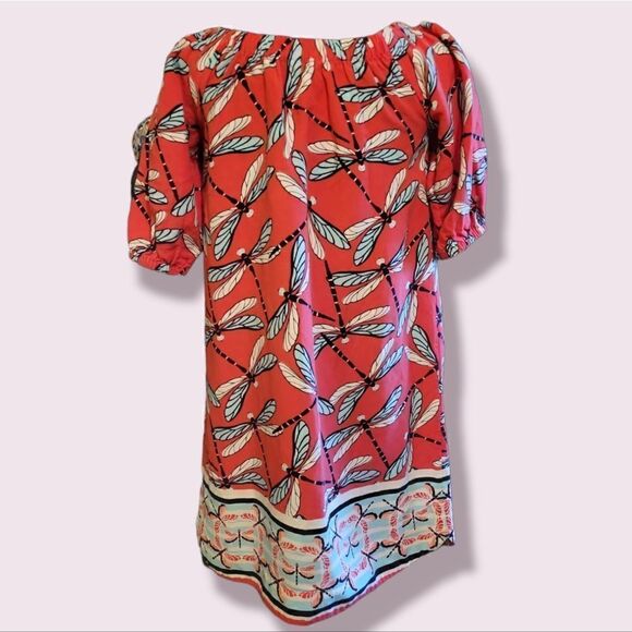 Crown & Ivy Dragonfly Linen Loose Fit Momo Dress | Size XSmall - Picture 6 of 8